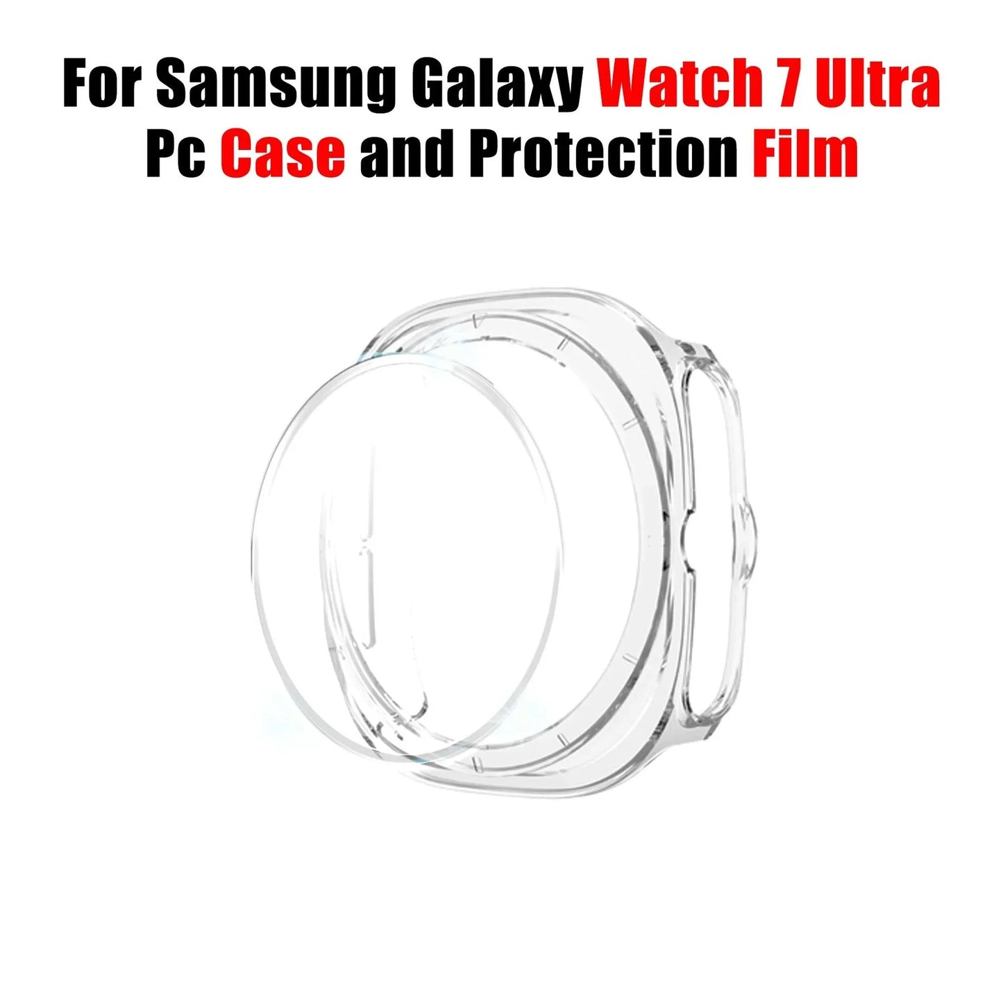 Hard Protective Cover For Galaxy Watch 7 Ultra PC Matte Watch Case And Protect Film For Samsung Galaxy Watch 7 Ultra