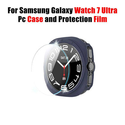 Hard Protective Cover For Galaxy Watch 7 Ultra PC Matte Watch Case And Protect Film For Samsung Galaxy Watch 7 Ultra